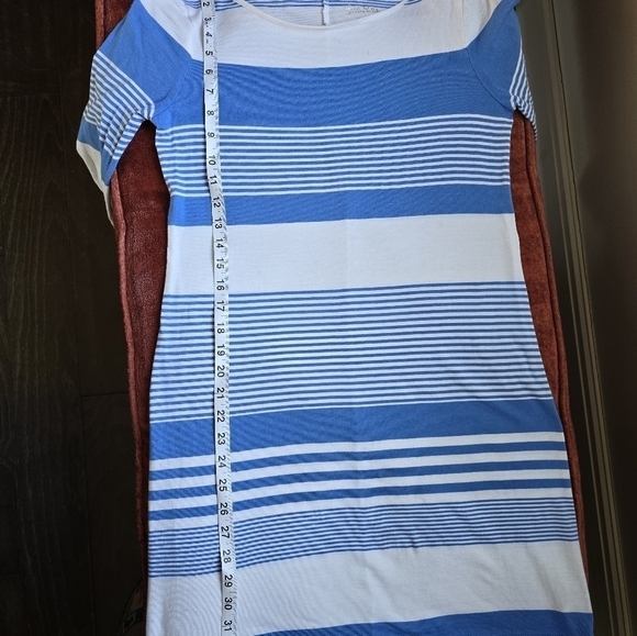 Lilly Pulitzer Marlowe Shirt Dress Blue and White Stripe 3/4 Sleeve Sz. S - Picture 7 of 12